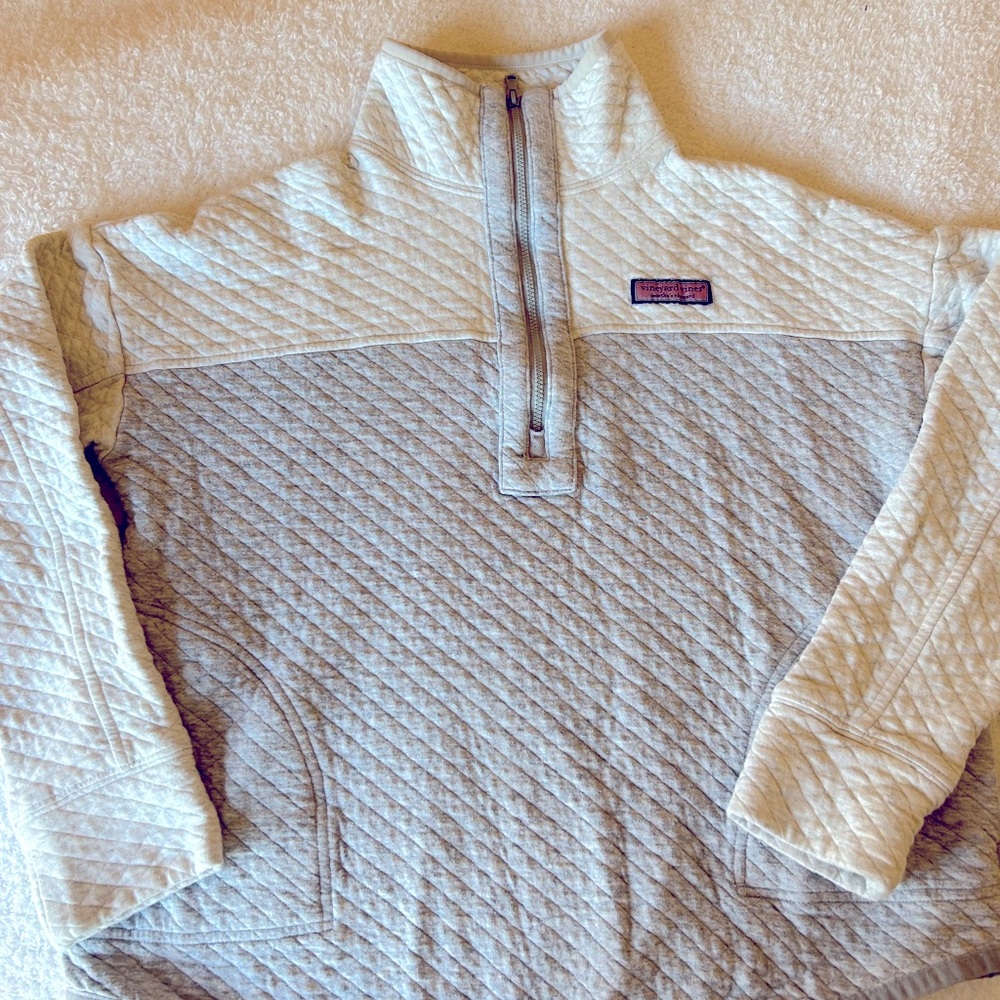 Women’s vineyard vines the sheep shirt quarter zip pullover small